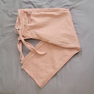 Velvet heart blush flare jeans. Size 28